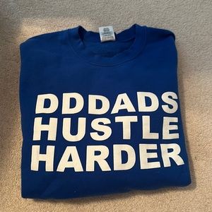 Tri delta DDDads hustle harder crewneck sweatshirt